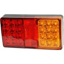 Mehrkammerleuchte LED. 12/24 V rechts/links. 150 x 80 x 22 mm
