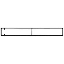 Aluminium Bordprofil 35 cm geschlossen