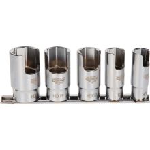 Spezial-Steckschlüsselsatz für Winkelrohrverbinder. 3/8". 5-teilig.
