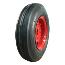 Kings Tire Luftreifen + Rad 4.80/4.00-8 V-8502 4Pr + 3.00D-8 Et0 60/100/4 Stahl Rot