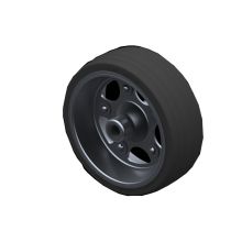 Knott Einzelrad Round230X80 Stahlfelge Vollgummi