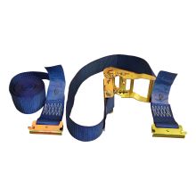 Novio Spanngurt - 2-teilig - Mit Ratsche und Befestigungsring Blau 50mm 3400mm Novio Cargo