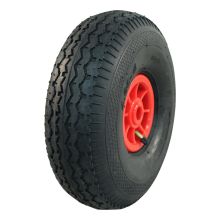 Kings Tire Luftreifen + Rad 4.00-4 V-6504 4Pr + 2.10X4 Rollenlager Ø20 Nl75 Kunststoff Rot