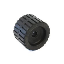 Rillenrolle/Rad aus Gummi, Achse Ø 22,5 L 110 mm, D Ø 78 mm