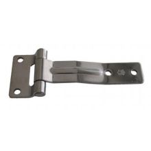 Edelstahl-Türscharnier, gebogen, Länge 152 mm