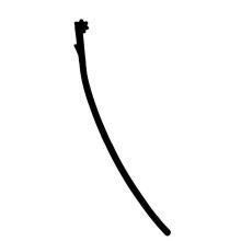 Schutzlippe. Schwarz Länge 8.5 M