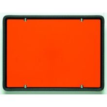 ADR-Schild 400x300 mm. fest. mit Kantenschutz und Halter
