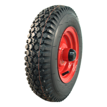 Kings Tire Luftreifen + Rad 4.80/4.00-8 V-6602 6Pr + 2.50Ax8H2 Et7 Kugellager Ø25 Nl88 70 N Stahl Rot