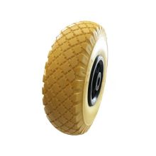 Rad 300*4" PU pannensicher Kunststofffelge + Lager