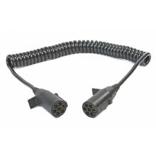 Spiralkabel 24 V, 4,0 M 2 x 7-polig. N-Stecker
