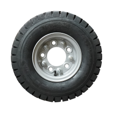 Duro Luftreifen + Rad 5.00-8 Hf-281 8Pr + 4.33R-8 Et0 94/140/5 Stahl Silbergrau