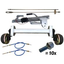 BWN V 1300-1750 kg BWN-Schlegl-RB Komplett Anhänger Achsen Fahrgestell Satz gebremst | AM: 800-1900 | AS: 112x5