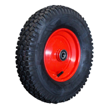 Kings Tire Luftreifen + Rad 4.80/4.00-8 V-6602 6Pr + 2.50Ax8H2 Et0 Nl75 70 N Stahl Rot