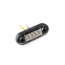 Fristom LED-Markierungsleuchte Dual Color Weiß/Amber 12-24V 0,15m. Kabel