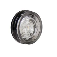 Aspock Monopoint Ii Led. 12/24V weiß. flach. 0.5M. P&R