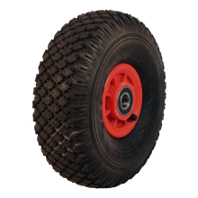 Narubb Luftreifen + Rad 4.00-4 S-2303 4Pr 2.10X4 Nl75 Kunststoff Rot