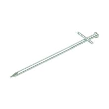 Felsbodenhering, Metall, mit angeschweißtem Querstift, 170 mm