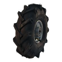 Kings Tire Luftreifen + Rad 3.00-4 V-8803 4Pr + 2.10X4H2 Et0 Nl75 Stahl Silbergrau
