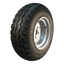 Novio Luftreifen + Rad 10.0/75-15.3 Imp Aw-909 10Pr + 9.00X15.3 Et0 94/140/5 123 (Nicht angetriebenes Rad) / 111 (Angetriebenes Rad) A8 Stahl Grau