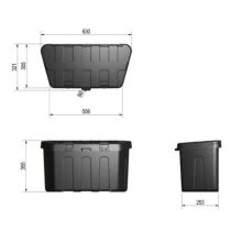 Werkzeugkasten -Profibox Plus- Polypropylen (PP)