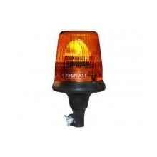 LED-Rundumleuchte gelb 12-24V F. Rohrstutzenmontage.