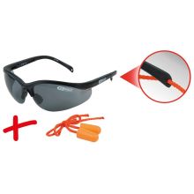 Kstool Schutzbrille schwarz. mit Ohrstöpseln