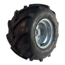 Novio Luftreifen + Rad 18X9.50-8 Hf-255 4Pr + 7.00Bx8H2 Et0 60/100/4 A3 Stahl Grau