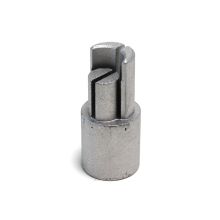 Adapterstück Edelstahl. unten D = 34. für 27' Planenrohr