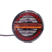 Tralert Rückleuchte Universal 100cm Kabel Ø140 X 35mm Aufbau Bremslicht Dynamischer Blinker Rückleuchte 2 X M5 - 45mm IP68 12/24 V