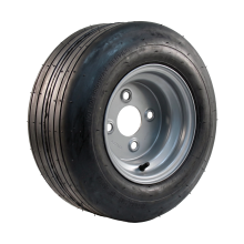 Kings Tire Luftreifen + Rad 18X8.50-8 (220/60-8) Multi Trac C/S 8Pr + 7.00Bx8H2 Et-2 60/100/4 89 A4 Stahl Silbergrau