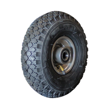 Narubb Luftreifen + Rad 3.00-4 V-6605 4Pr + 2.10X4H2 Et0 Nl75 31 A3 Stahl Silbergrau