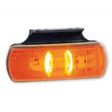 Tralert Seitenmarkierungsleuchte Kabel 500Mm 122 X 60,5 X 19Mm 49 / 29,5Mm Ip68 12/24V Orange Orange Ce, Ece-R10 / R7 / R6-Cat5 / R3