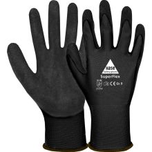 Schutzhandschuhe Latex Beschichtet Schwarz