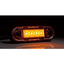 Fristom LED-Einbau-Markierungsleuchte Gelb 12-24V 5M. Kabel
