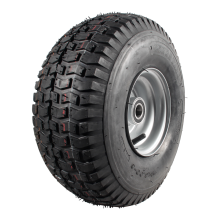 Kings Tire Luftreifen + Rad 15X6.00-6 V-3502 4Pr + 4.50Ax6 Et0 Kugellager Ø25 Nl75 65 A3 Stahl Silbergrau