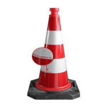 Verkehrsleitkegel 50 cm hoch retroreflektierend DIN/ISO1043