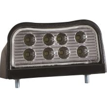 Fristom Kennzeichenleuchte LED | 12/24 V | 100 x 55 x 55mm | CE, ECE-R10 / R7 / R4 | Weiß