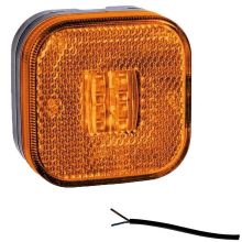Fristom Led-Markierungsleuchte | 62 x 62 x 17.5/27 mm | 12-24V | 50cm Kabel