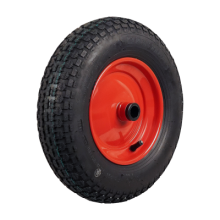 Kings Tire Luftreifen + Rad 3.50-8 V-9128 4Pr + 2.50Ax8 Et0 Rollenlager Ø25 Nl100 46 N Stahl Rot