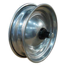 Novio Rad 2.50Ax8 Et0 Ø17 Stahl Silbergrau Schubkarrenachse Länge 122Mm