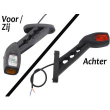 BWN LED 3 Farben Begrenzungsleuchte lang und gerade | Rot / Orange / Weiß