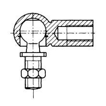 Winkelgelenk. verzinkt. DIN 71802. 14 mm IG/14 mm AG