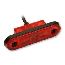Aspock Positionsleuchte. rot 24 volt. Kabel 0.5 m. P+R. LED