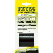 Petec Power Tape / Duct Tape Schwarz. 50 mm x 5 m. SB-Karte