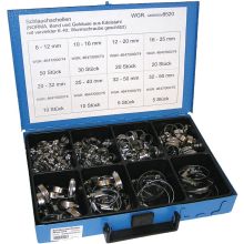 Sortimentskasten für Schlauchschellen Norma. Edelstahl