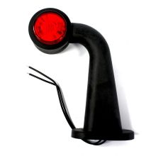 Umrissleuchte rot/weiß LED 12/24 V. links. gebogen