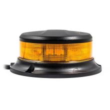 Tralert LED-Rundumleuchte Amber mit amberfarbener Linse | 12-24V | 3-Punkt-Befestigung | R65