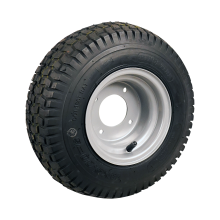 Kings Tire Luftreifen + Rad 13X5.00-6 V-3502 4Pr + 4.50Ax6H2 Et0 60/90/4 52 A6 Stahl Silbergrau