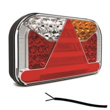 Tralert Achterlicht 1000Cm LED Links Kabel Remlicht Knipperlicht Kentekenlicht Onderzijde Mistlicht Achteruitrijlamp Neon-Achterlicht Lengte Driehoek Ip68 12/24 V Lavaflow