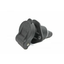 Stecker + Steckdose 3-polig Kunststoff mit Gummitülle